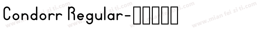 Condorr Regular字体转换